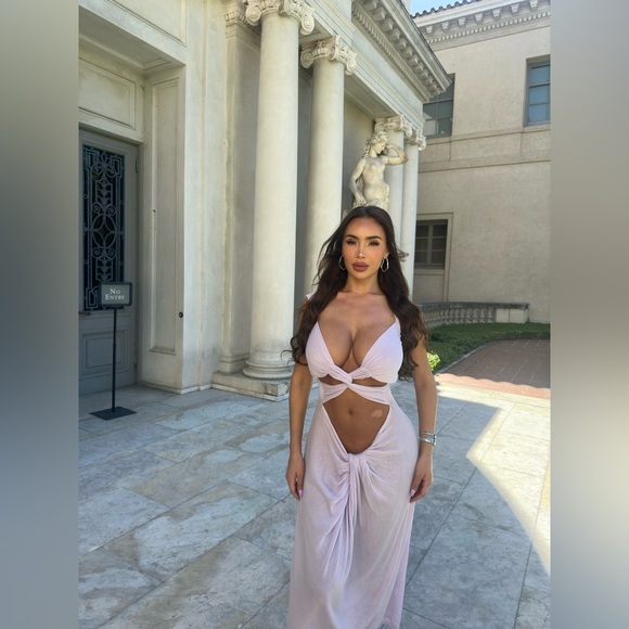 ASTA RESORT MARIANA DRESS - LAVENDER - Picture 6 of 7